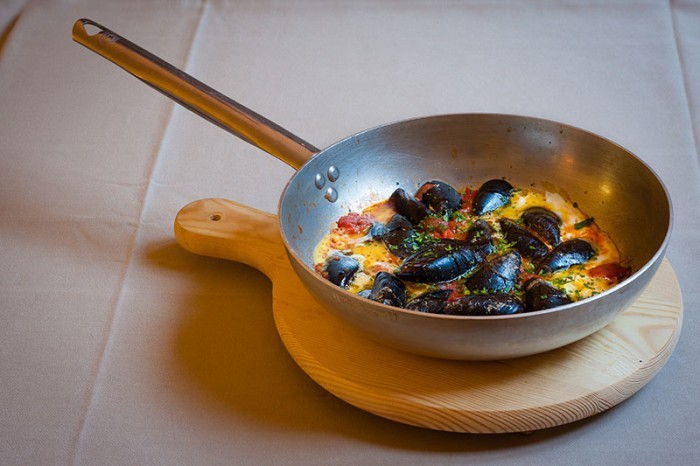 cozze al tramonto