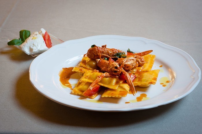 ravioli agli scampi