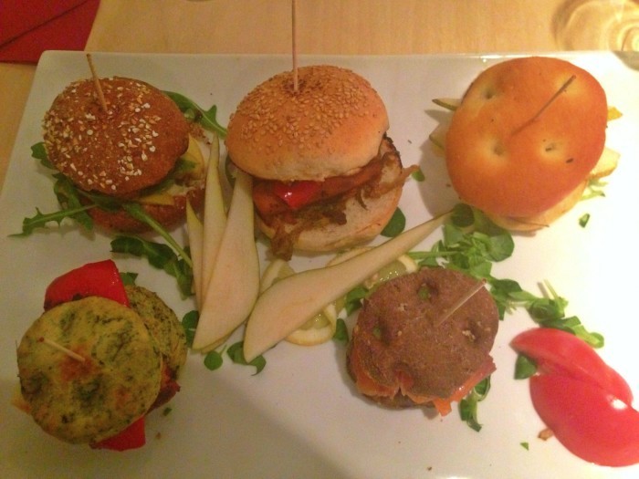 Selezione di hamburger Gnam