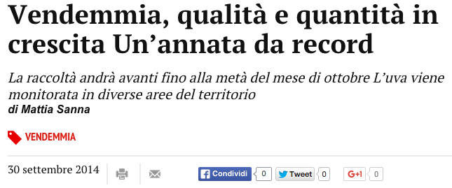vendemmia da record