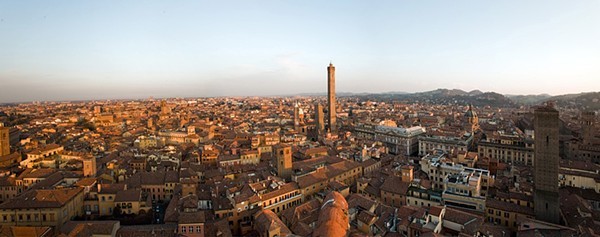 Italy - Bologna - A view of Bologna from the private Prendiparte Tower