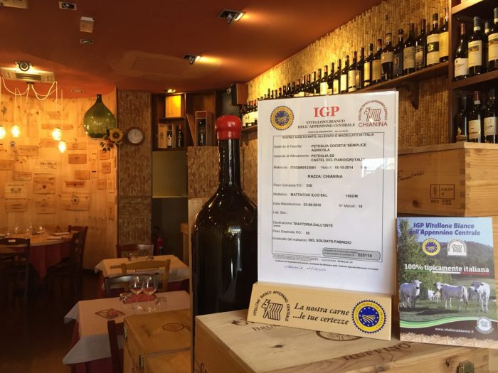 trattoria dall'oste firenze bistecca chianina fiorentina
