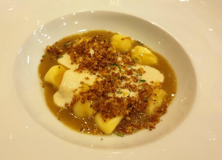 pranzare con il panettone - gnocchi
