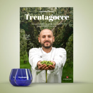 Libro Trentagocce + 1 bicchiere da degustazione "griffato" Andrea Perini