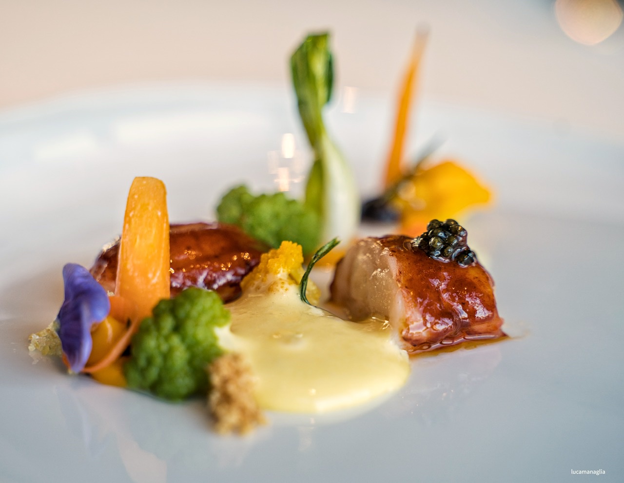 Astice glassato, chef Salvatore Morello (ph. Luca Managlia)