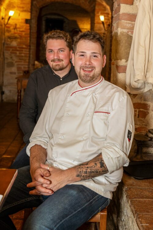 Pietro Sammicheli e Jacopo Pereira del Frantoio Restaurant (ph. Luca Managlia)