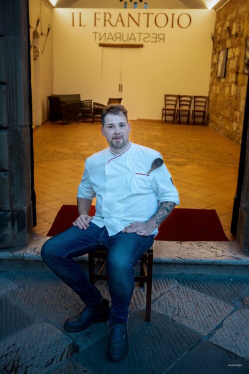 chef Jacopo Pereira del Frantoio Restaurant (ph. Luca Managlia)