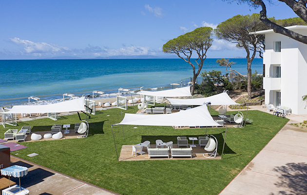vista dal ristorante Eaté a Follonica