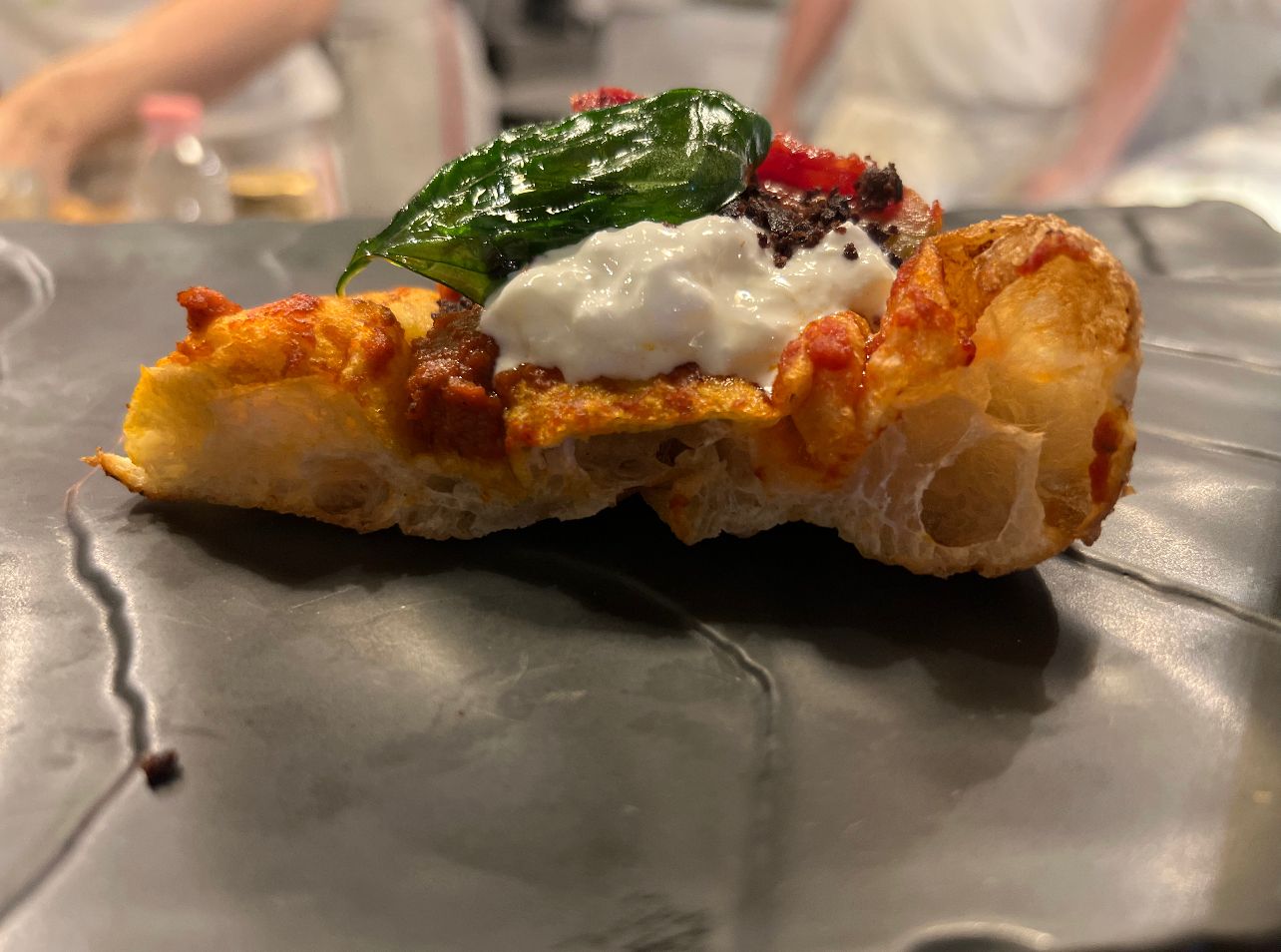 pizza del pizzaiolo Manuel Maiorano