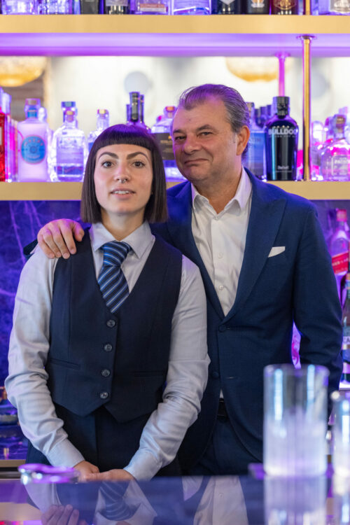 Nicola Langone ed Eleonora Romolini Next Door gunè cocktail bar Firenze