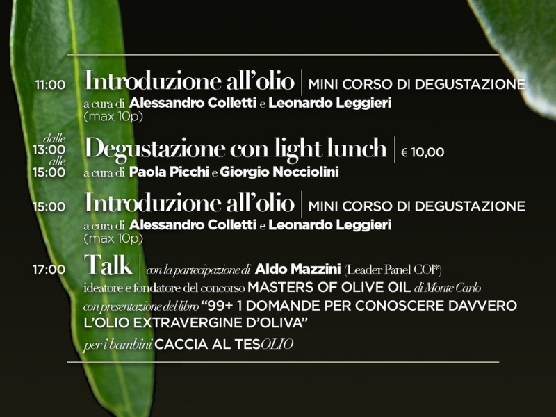 Olio d'Autore Val di Cornia, l'oro verde in mostra il 3 e 4 dicembre