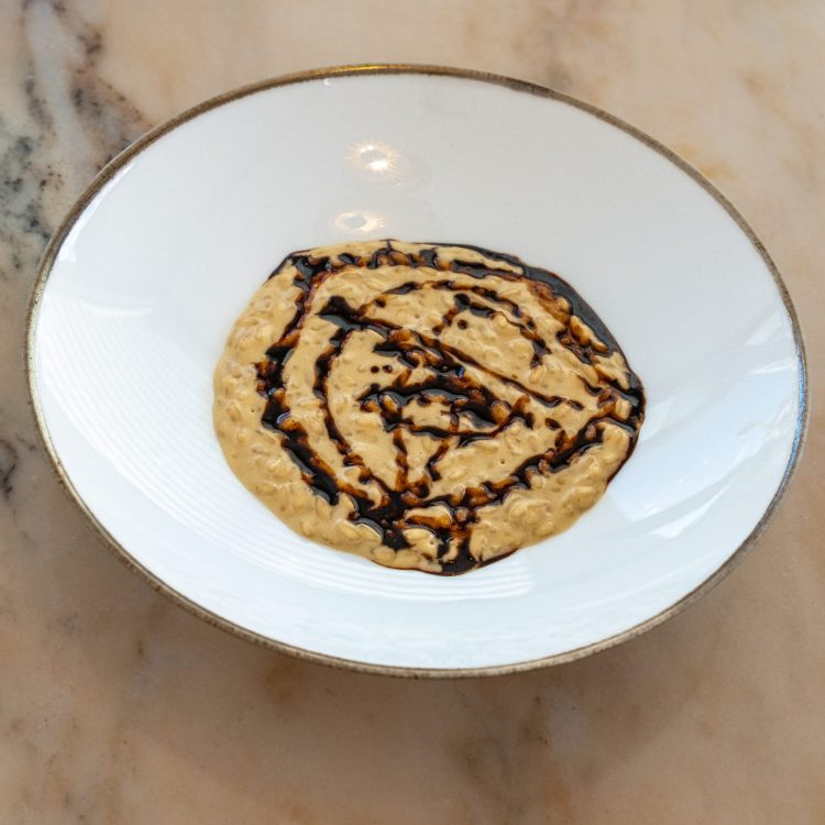 Il risotto dello chef Marco Lagrimino (ristorante L'Acciuga - Perugia)