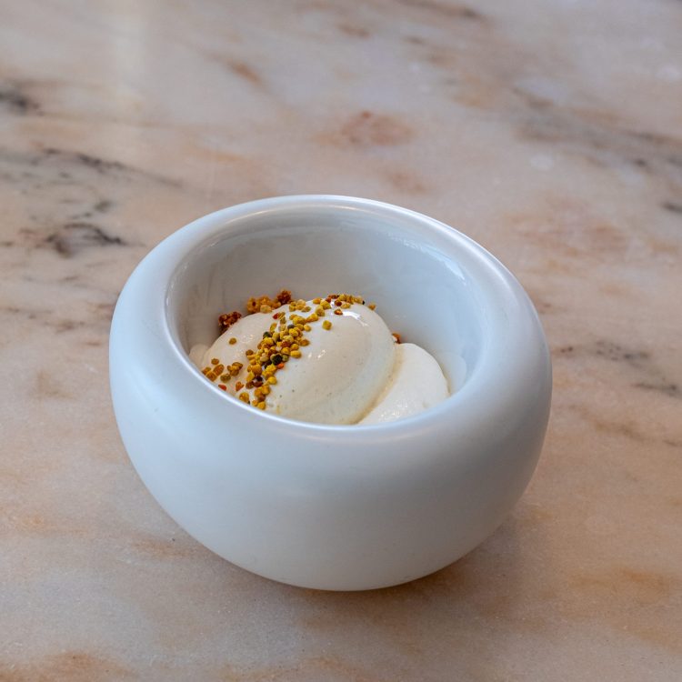 Il dessert dello chef Marco Lagrimino (ristorante L'Acciuga - Perugia)